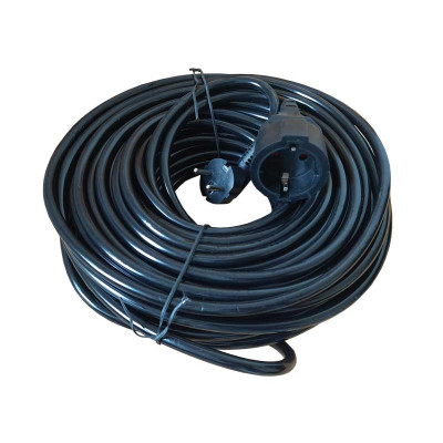 Extension cable 3x2.5mm with 5m black Alien coupler